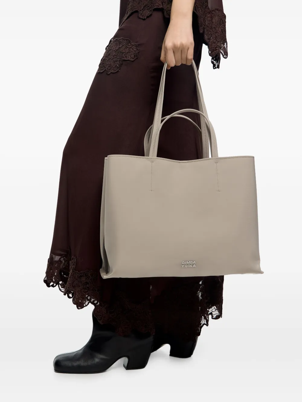 Bimba y Lola Chihuahua shopper met handgreep Beige