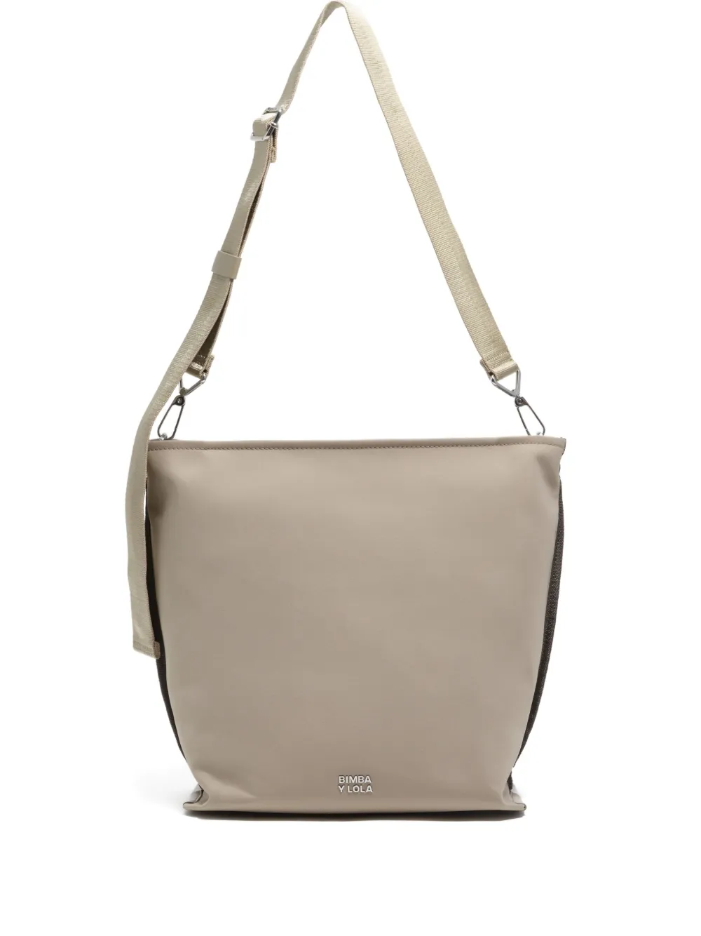 Bimba Y Lola Logo Strap Shoulder Bag In Neutral