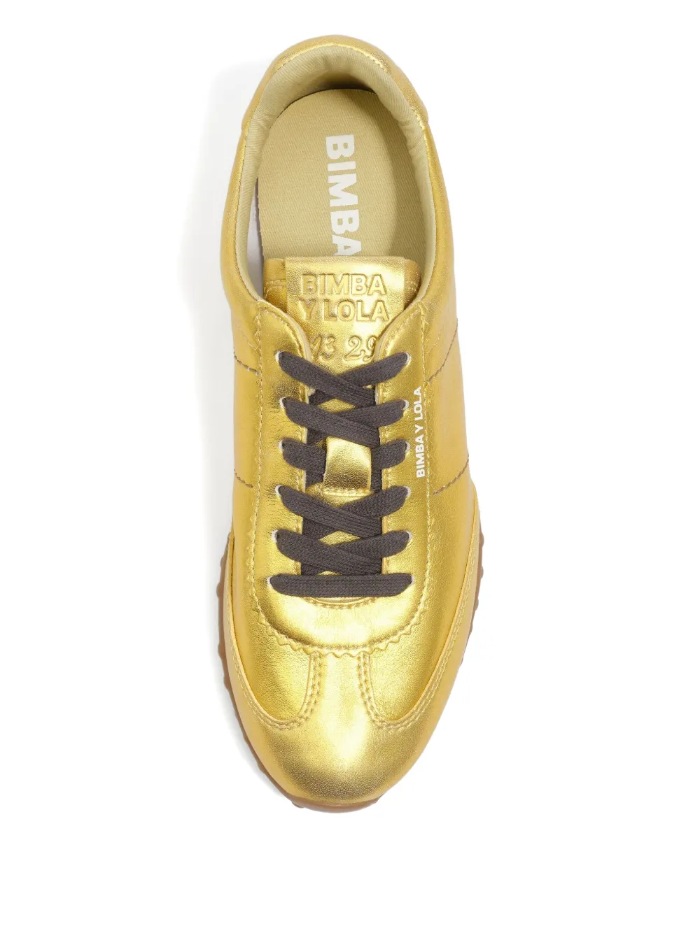 Bimba Y Lola Lace-up Metallic-effect Sneakers In Multi