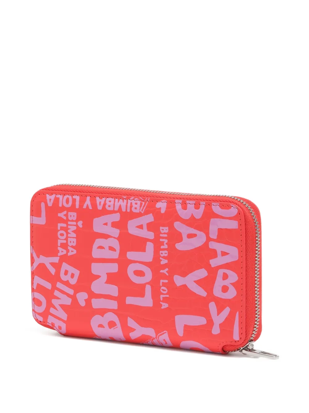 Bimba Y Lola Logo Zip Wallet In Red