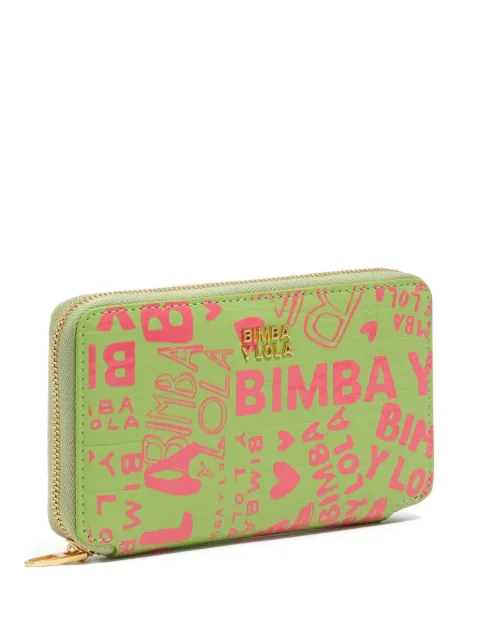 Bimba y Lola logo-plaque printed wallet