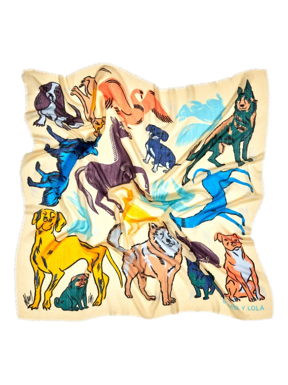 Bimba y Lola animal-print fringed scarf | Image 2