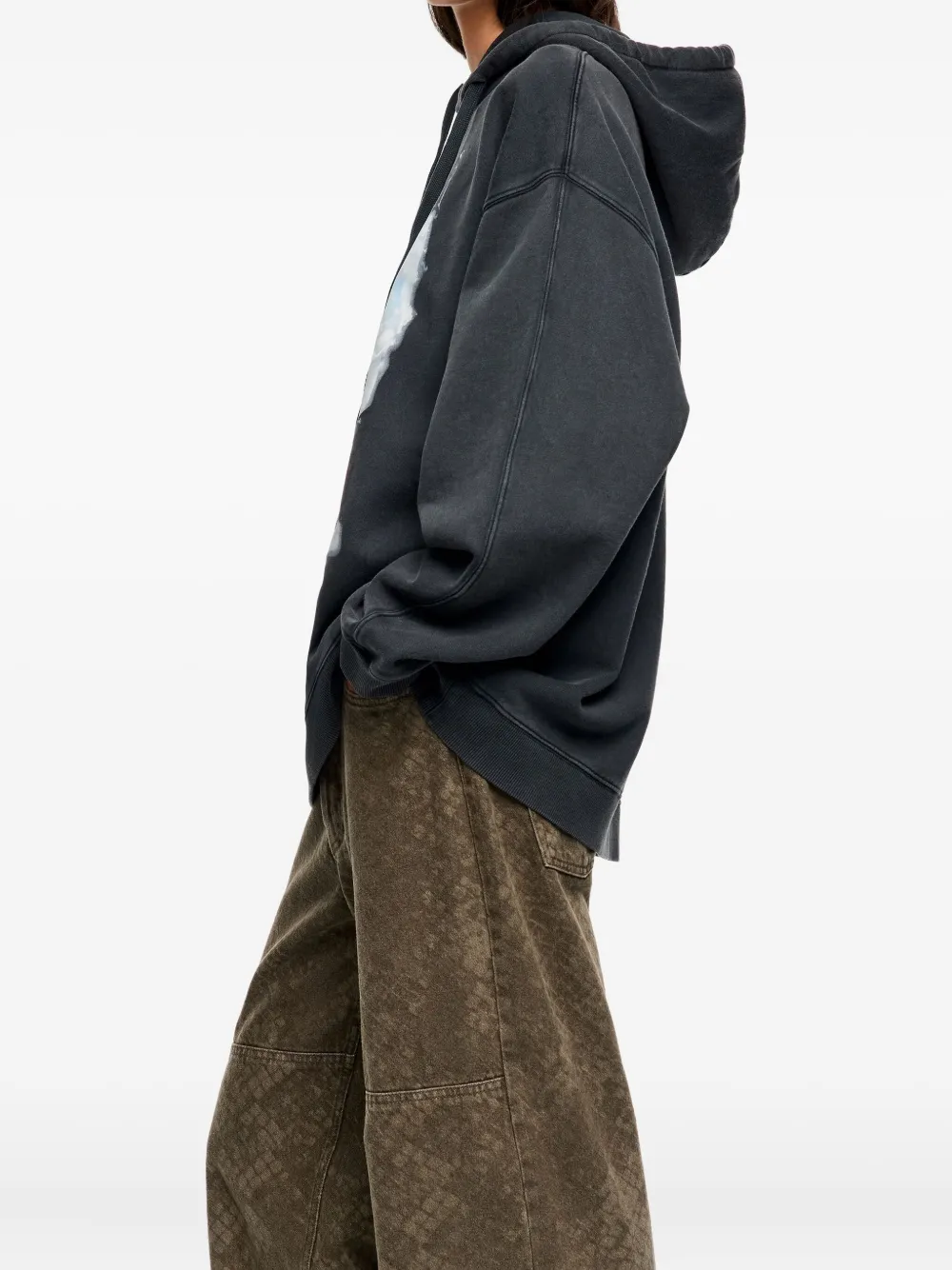 Bimba Y Lola Graphic Hoodie In Gray