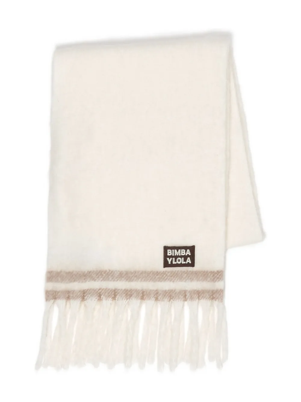 Bimba y Lola fringed scarf | Neutrals | Image 1