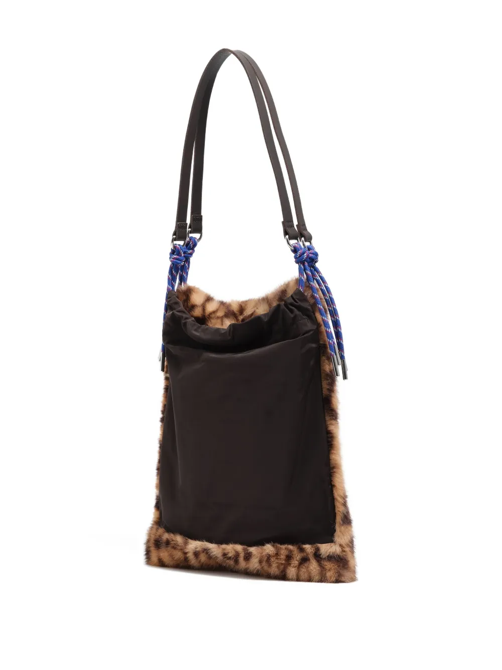 Bimba Y Lola Leopard-print Shoulder Bag In Animal Print