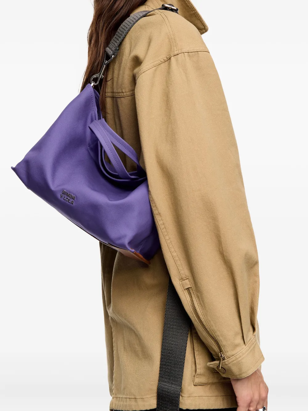 Bimba Y Lola Medium Chihuahua Shoulder Bag In Purple