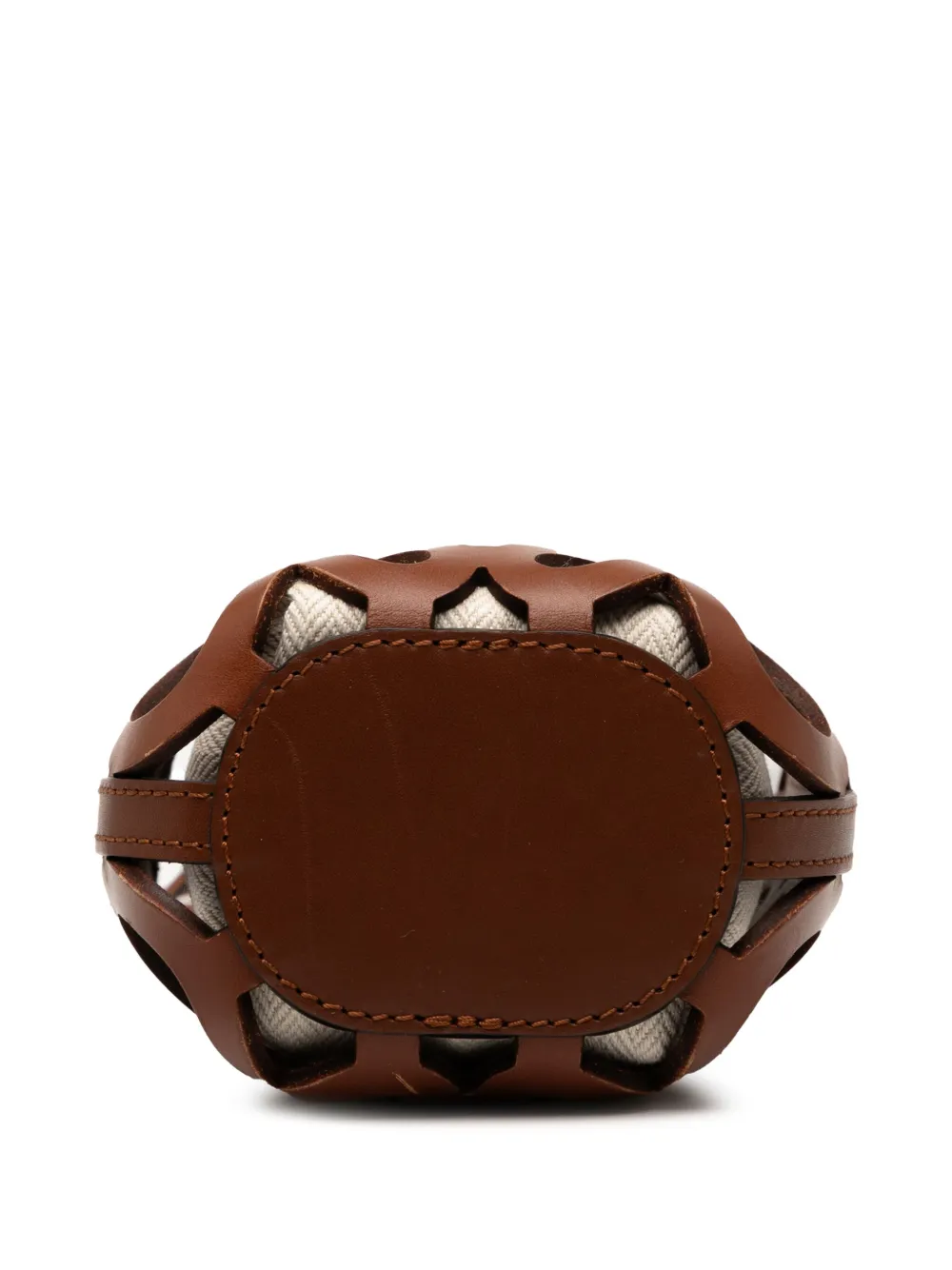 Pre-owned Loewe 2024 Anagram Leather Cut Out Pocket Crossbody Bag In Brown