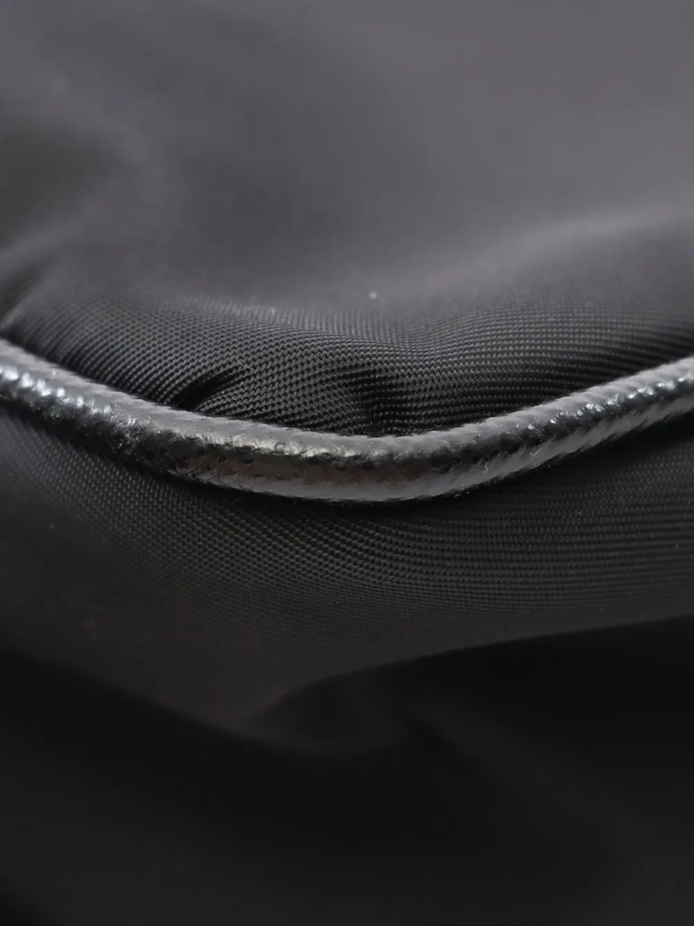 Pre-owned Prada 2013-2025 Re-nylon And Saffiano Shoulder Bag In Black