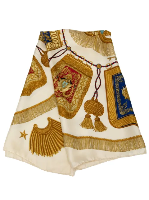 Hermès Pre-Owned foulard Poste et Cavalerie en soie 20e siècle