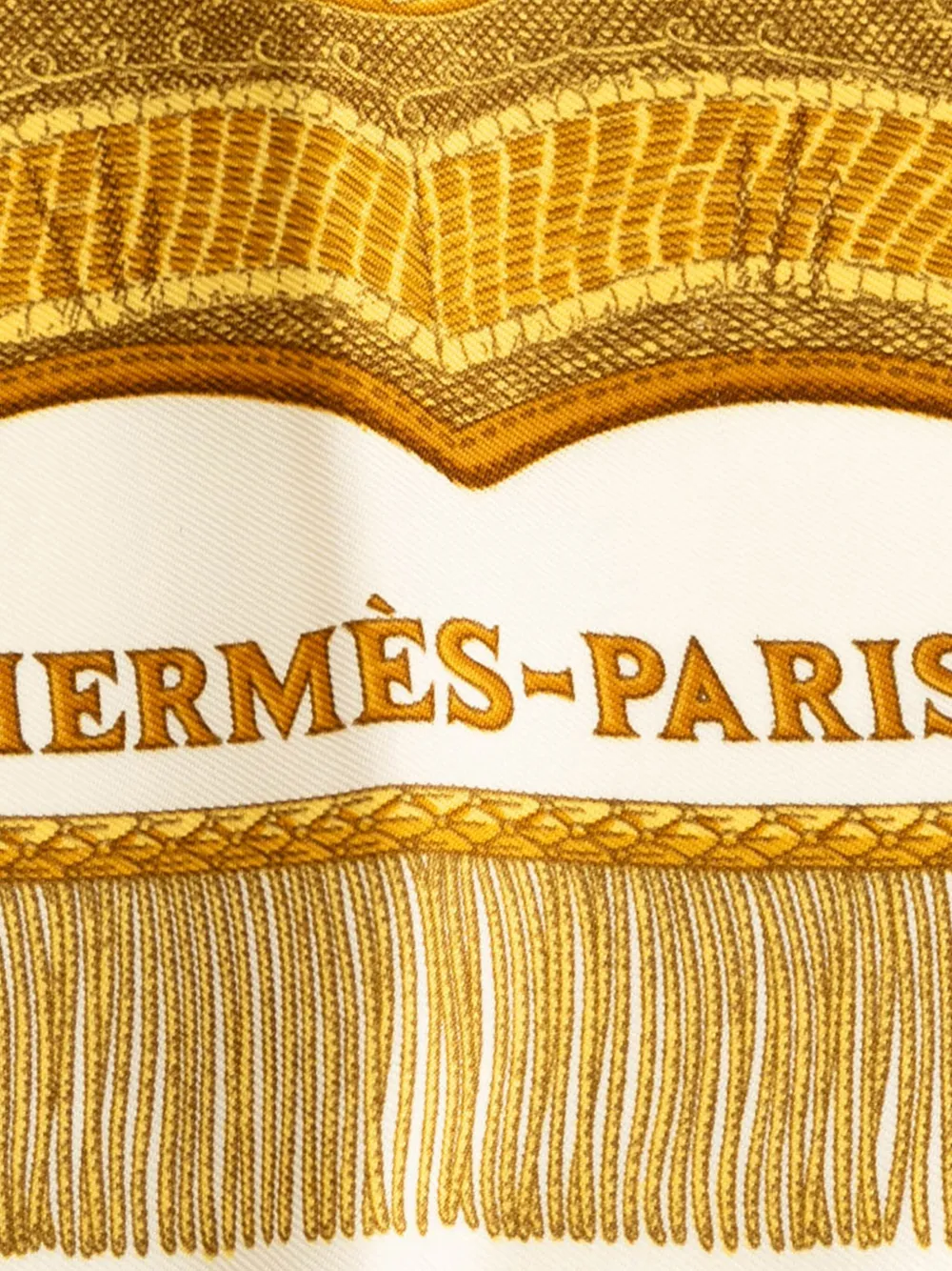 Pre-owned Hermes 20th Century Poste Et Cavalerie Silk Scarf 90 Scarves In White
