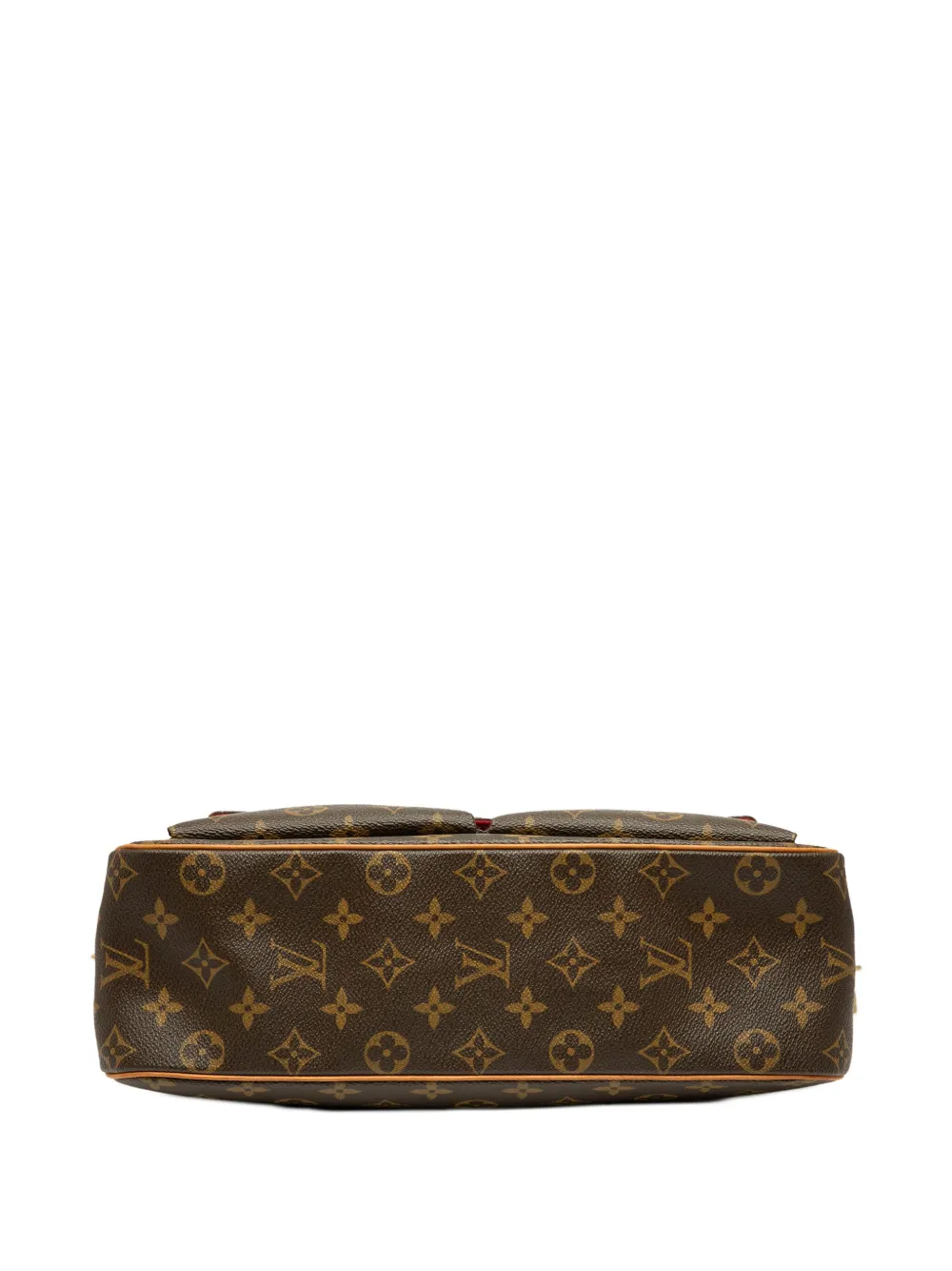 Pre-owned Louis Vuitton 2004 Monogram Viva Cite Gm Shoulder Bag In Brown