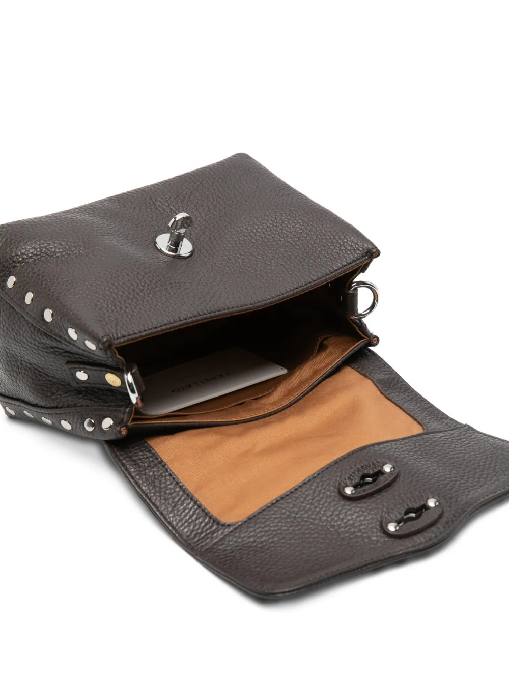 Zanellato Baby Postina® Studded Tote Bag In Brown