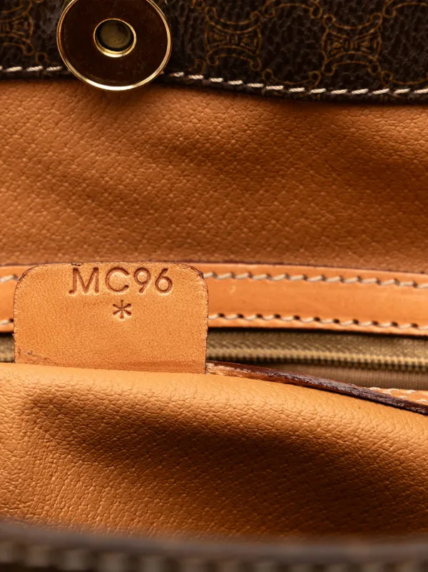 Celine Pre-Owned 1996 Macadam Coated Canvas Tote Bag | Brown