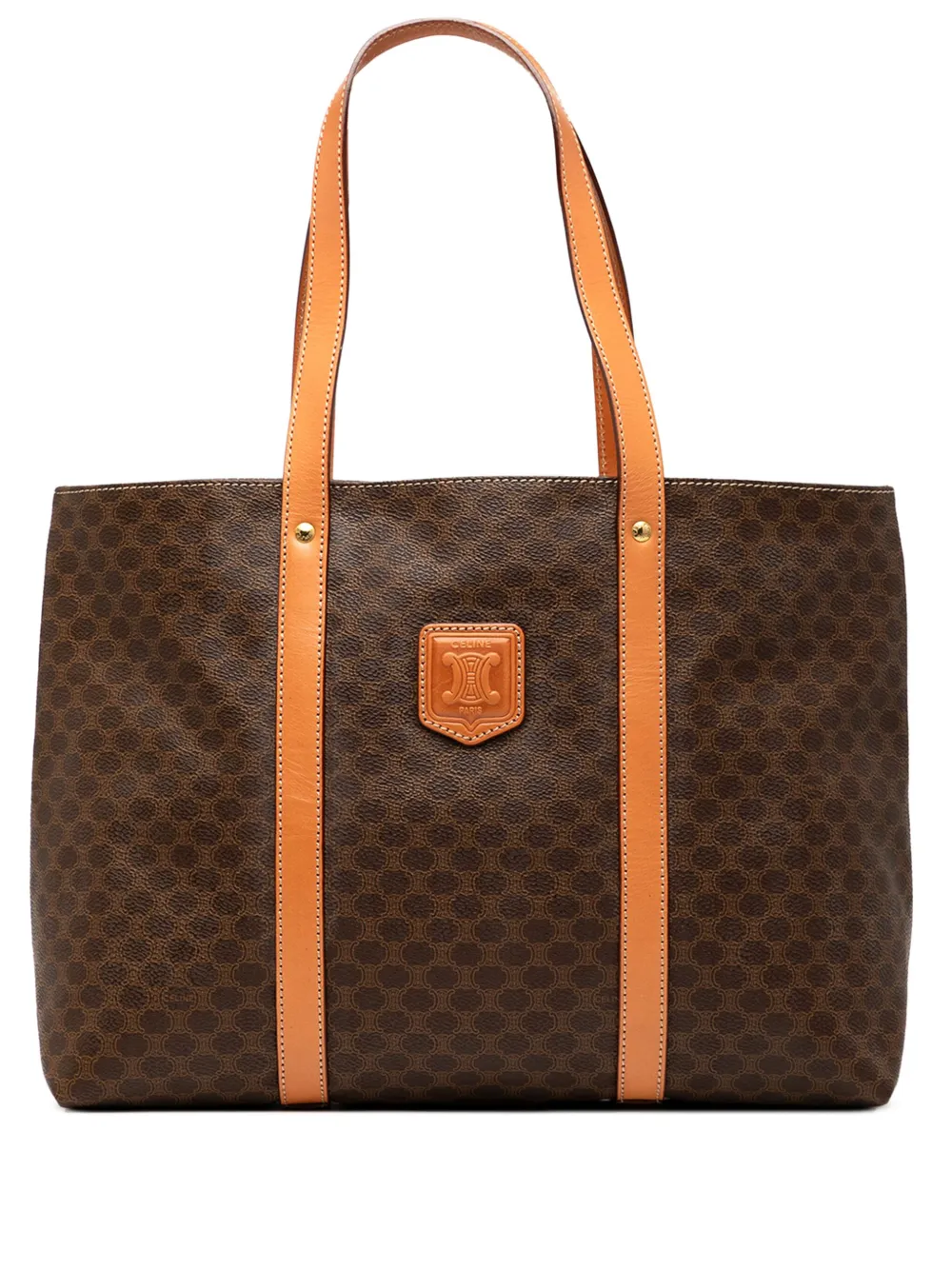 Celine Pre-Owned 1996 Macadam Coated Canvas tote bag | Brown | Image 1