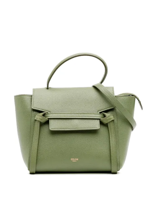 Celine Pre-Owned شنطة وسط جلد عجل محبب صغيرة بحمالة كتف 2019