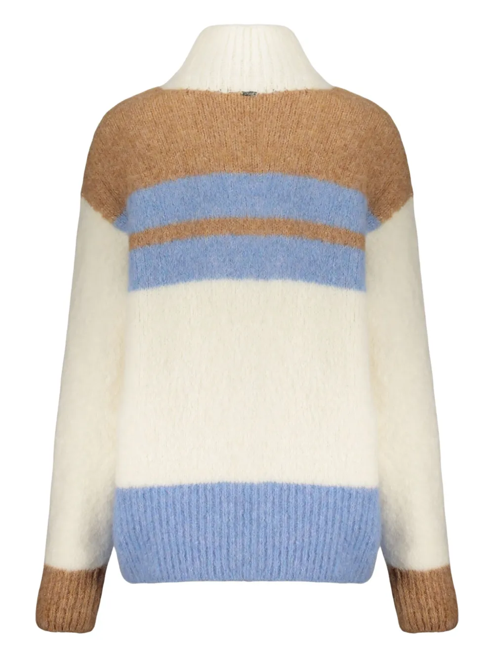 Herno Cozy Winter Sweater With A High Collar In White