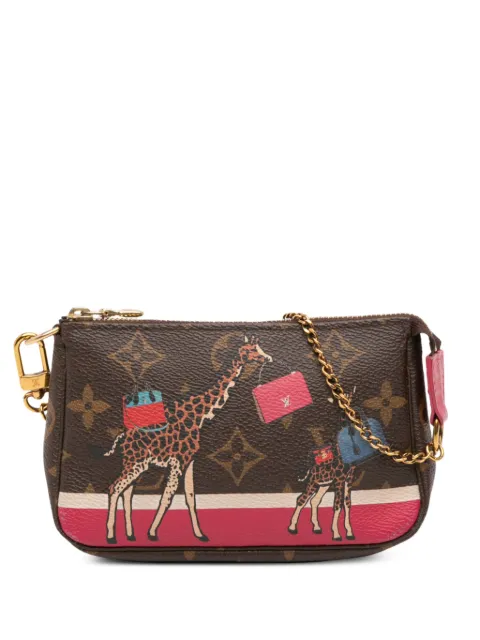 Louis Vuitton Pre-Owned 2017 Monogram Giraffe Christmas Mini Pochette Accessoires handbag