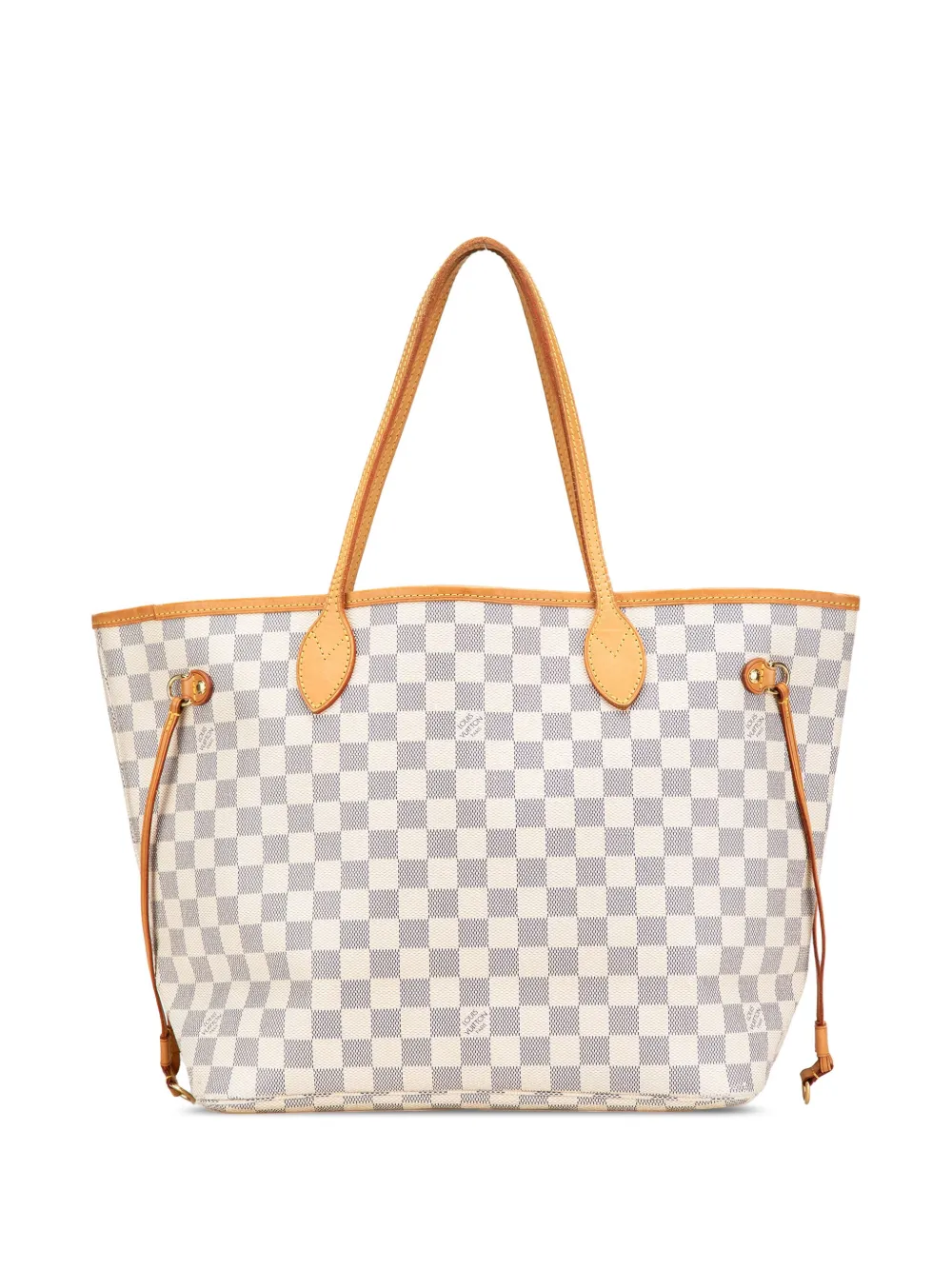 Louis Vuitton Pre-Owned Borsa tote Neverfull MM in tela Damier Azur 2016 - Bianco