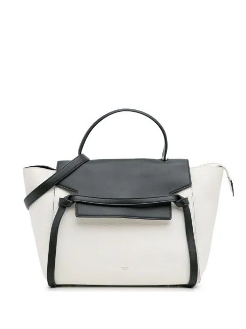 Celine Pre-Owned 2014 Mini Bicolor Leather Belt satchel