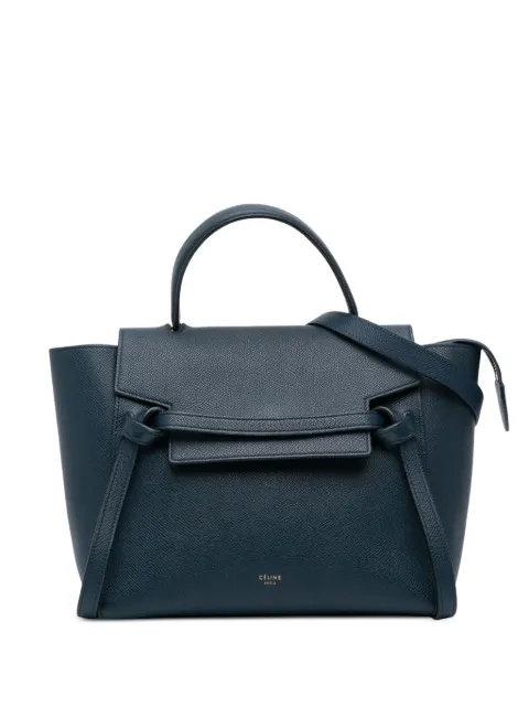 Celine Pre-Owned شنطة 'بيلت باغ' جلد محبب صغيرة بحمالة كتف 2017
