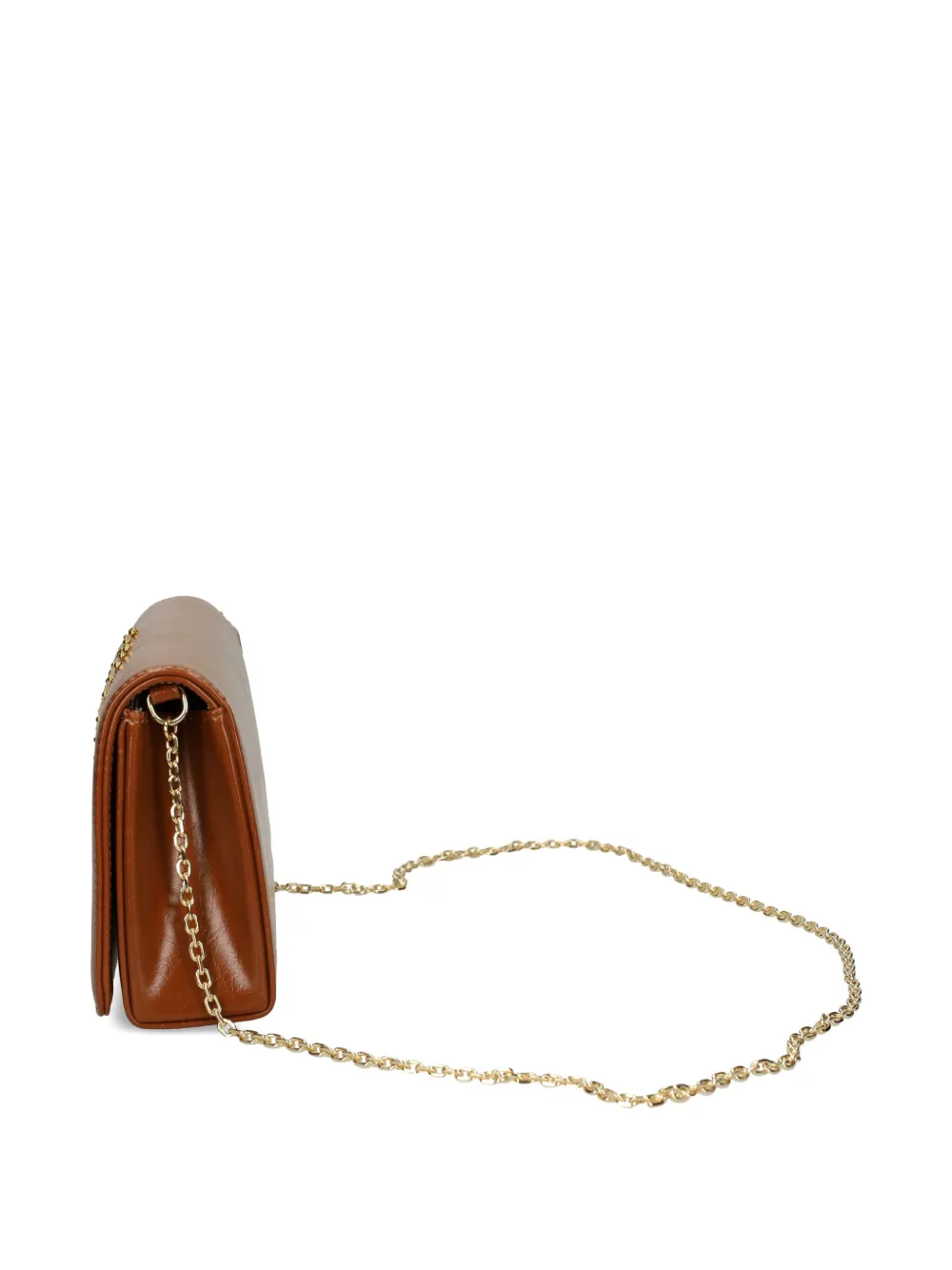 Love Moschino Studded Chain Cross Body Bag In Brown