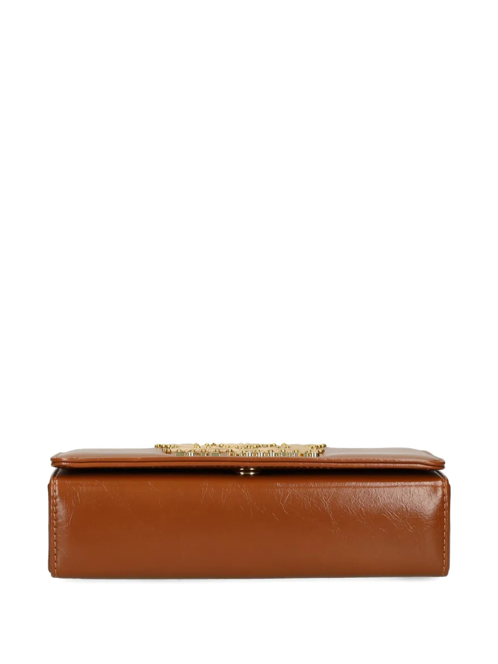 Love Moschino Studded Chain Cross Body Bag In Brown
