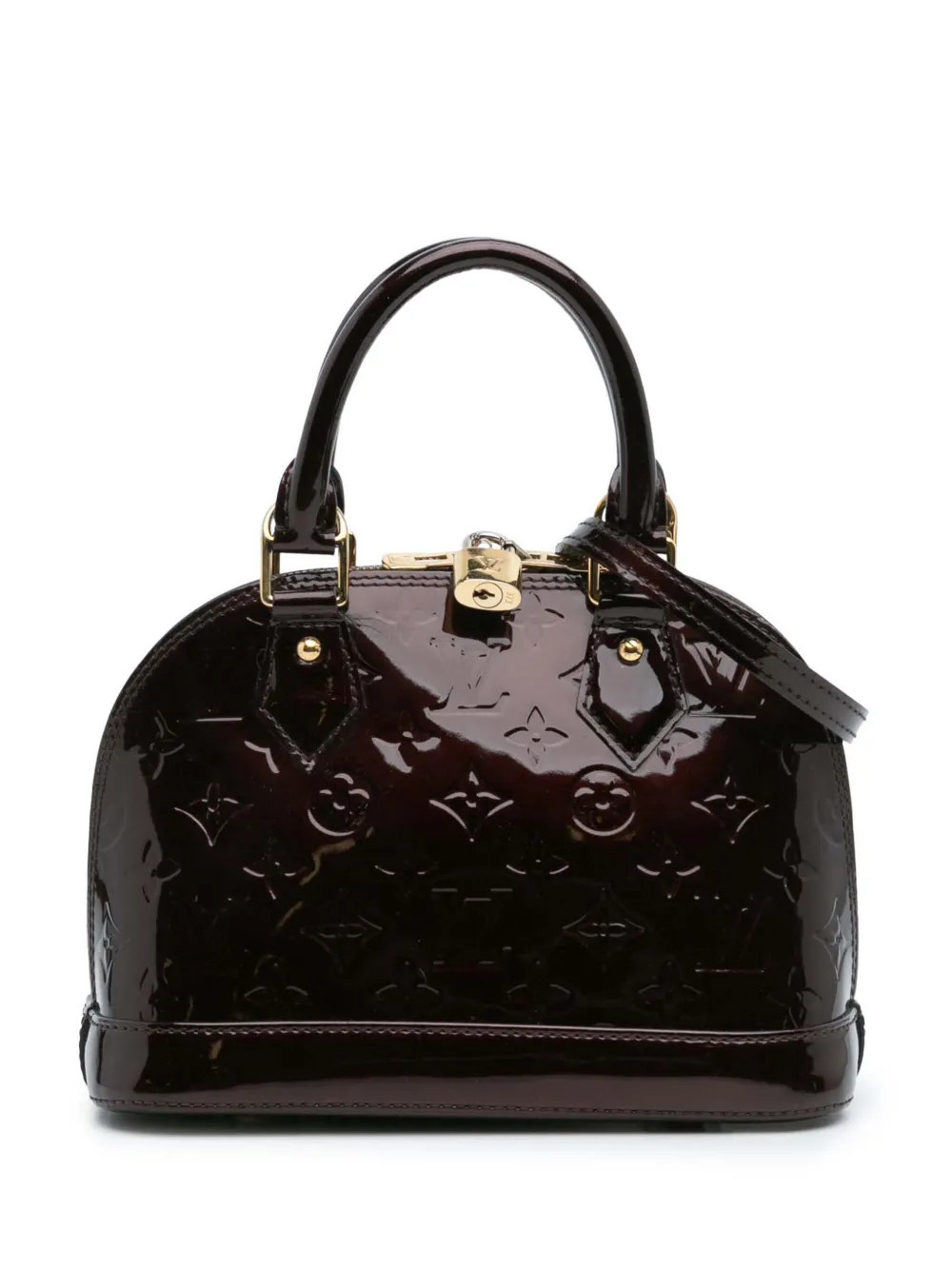 Louis Vuitton Pre-Owned 2010-2025 モノグラム ヴェルニ アルマ BB サッチェルバッグ - パープル Louis Vuitton Pre-Owned 2010-2025 モノグラム ヴェルニ アルマ BB サッチェルバッグ - パープル