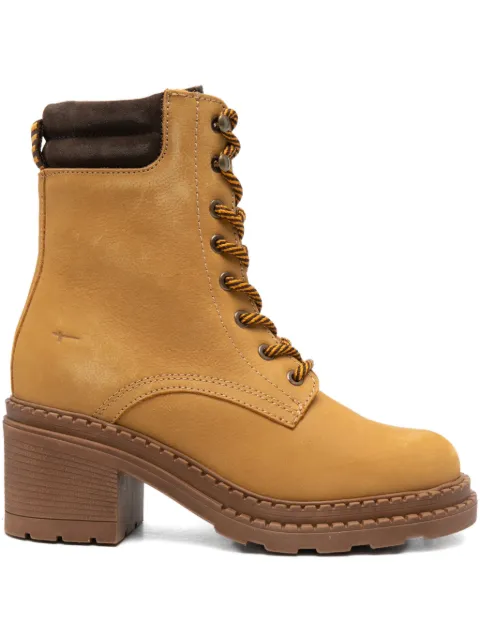 TAMARIS 70mm leather block-heel boots