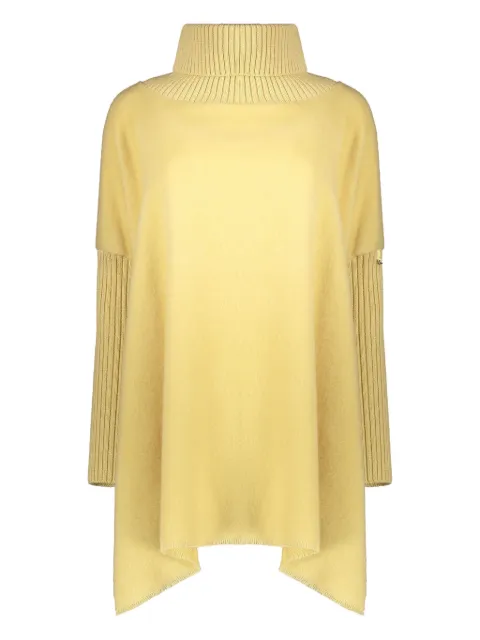 Herno high-collar asymmetrical shirt