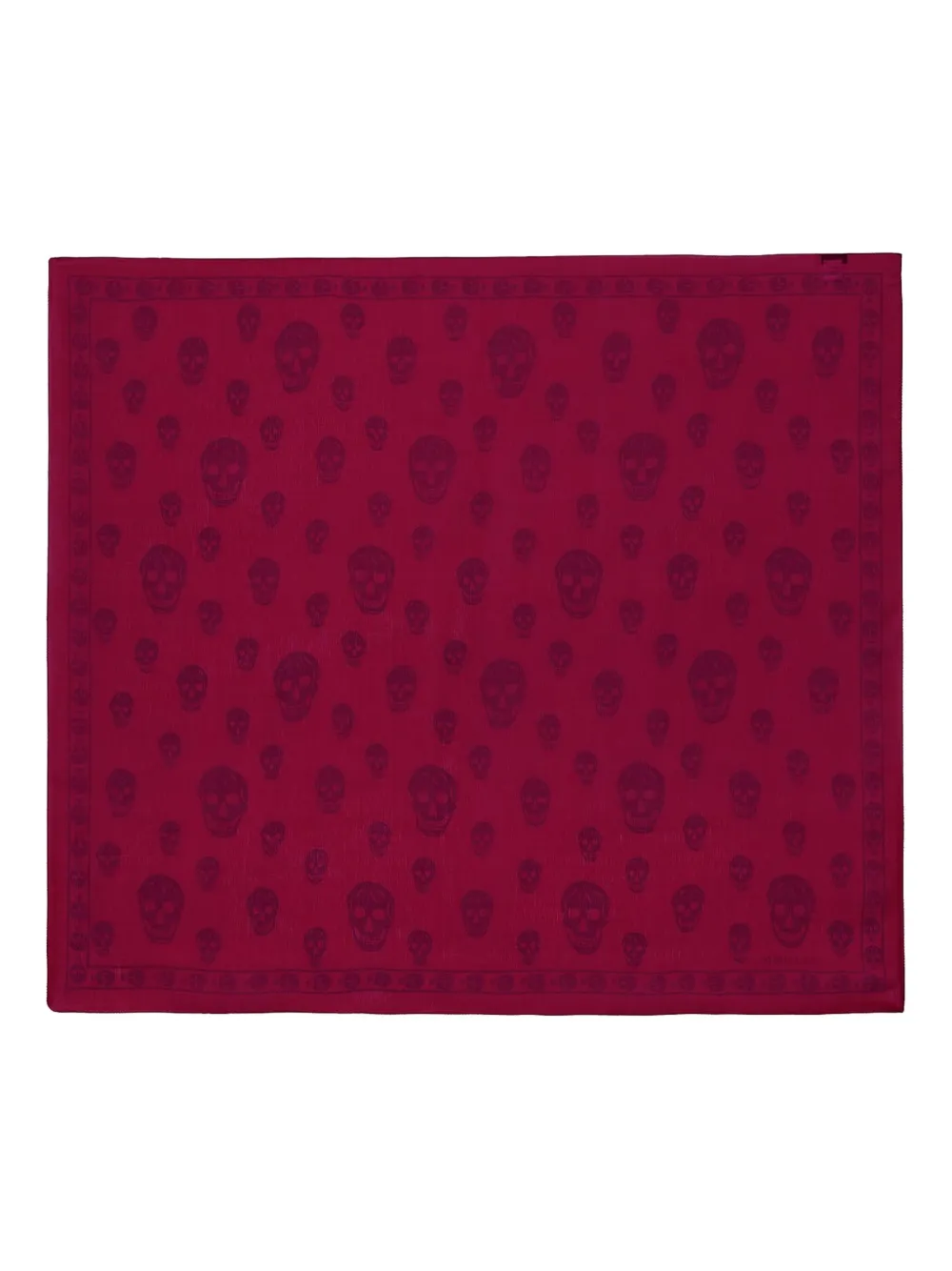Alexander McQueen Skull-print scarf - Rood