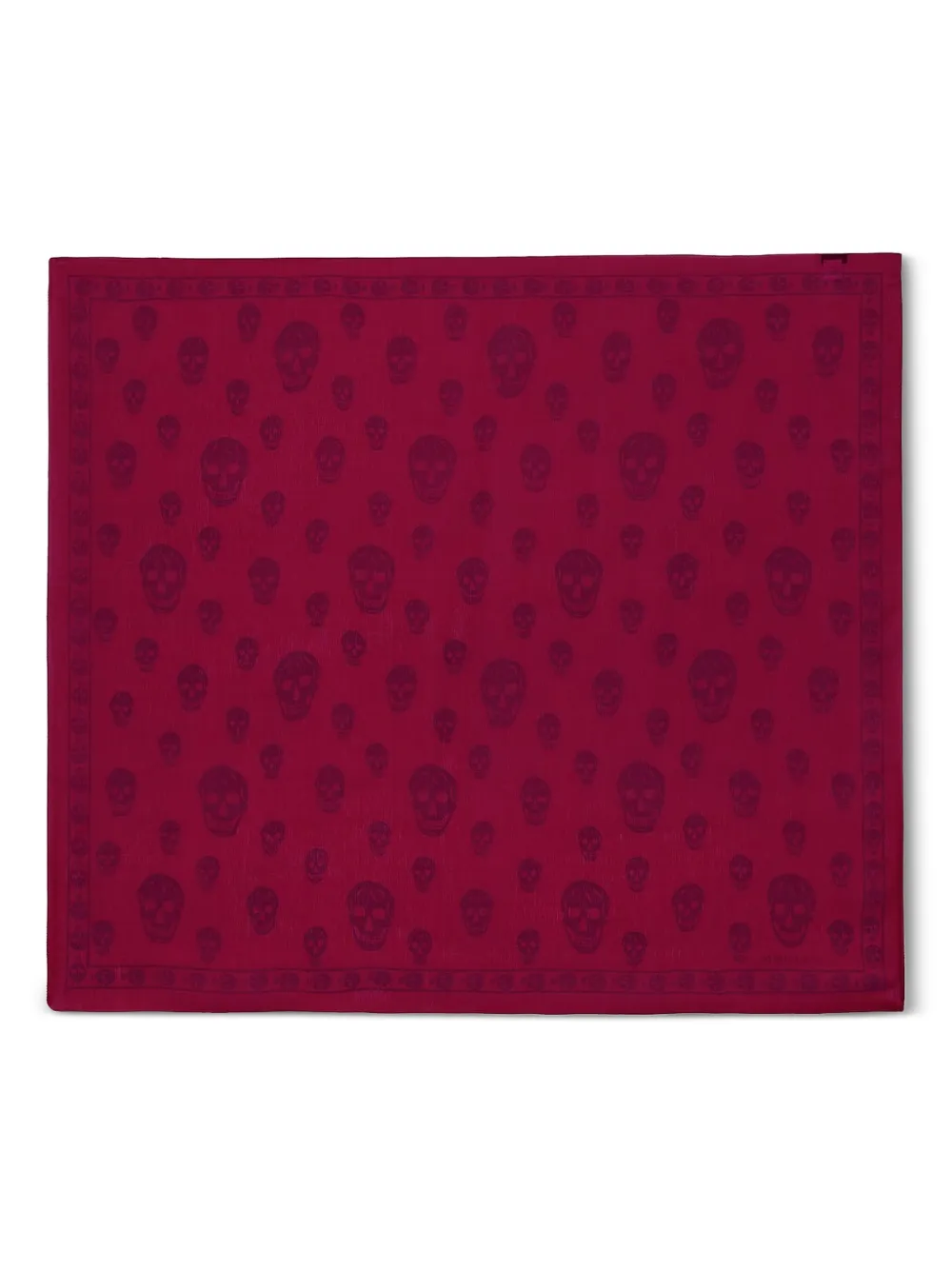 Alexander McQueen Skull-print scarf - Rosso