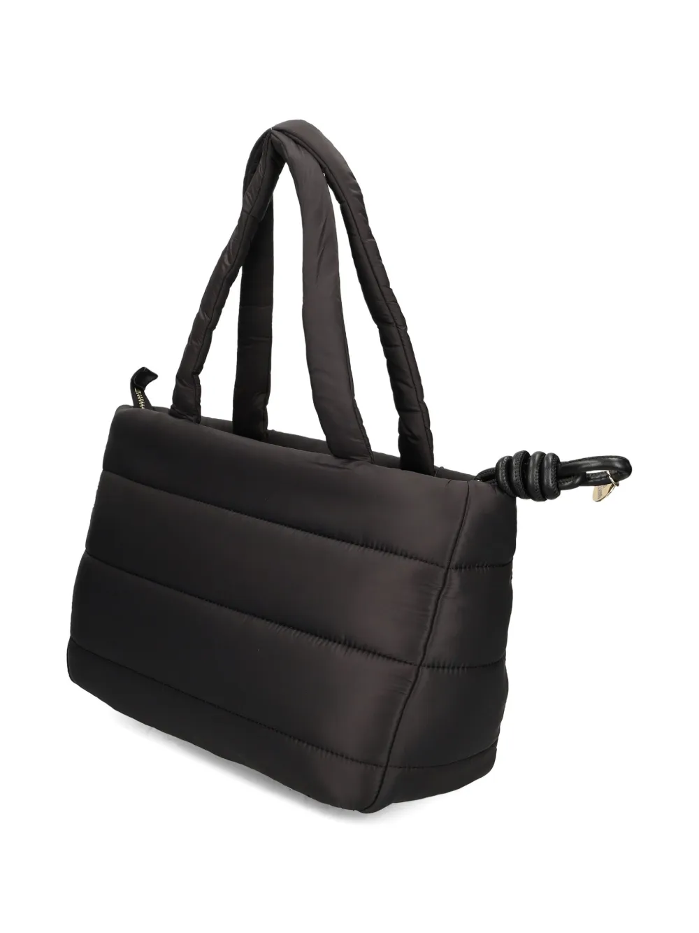 Love Moschino Quilted Heart-detail Shoulder Bag In Black
