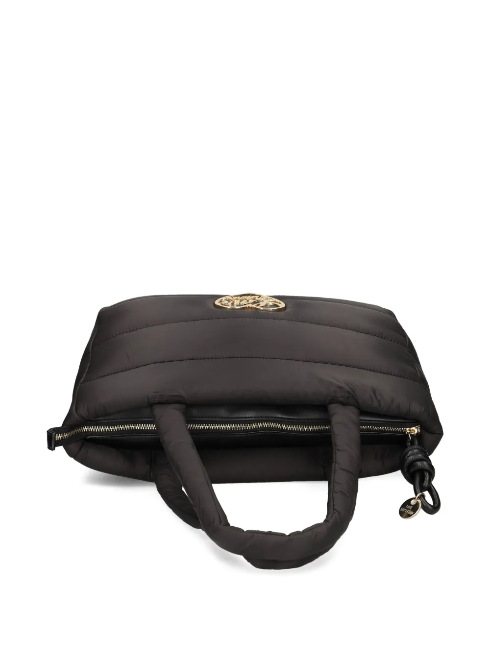 Love Moschino Gewatteerde schoudertas met hartdetail Zwart