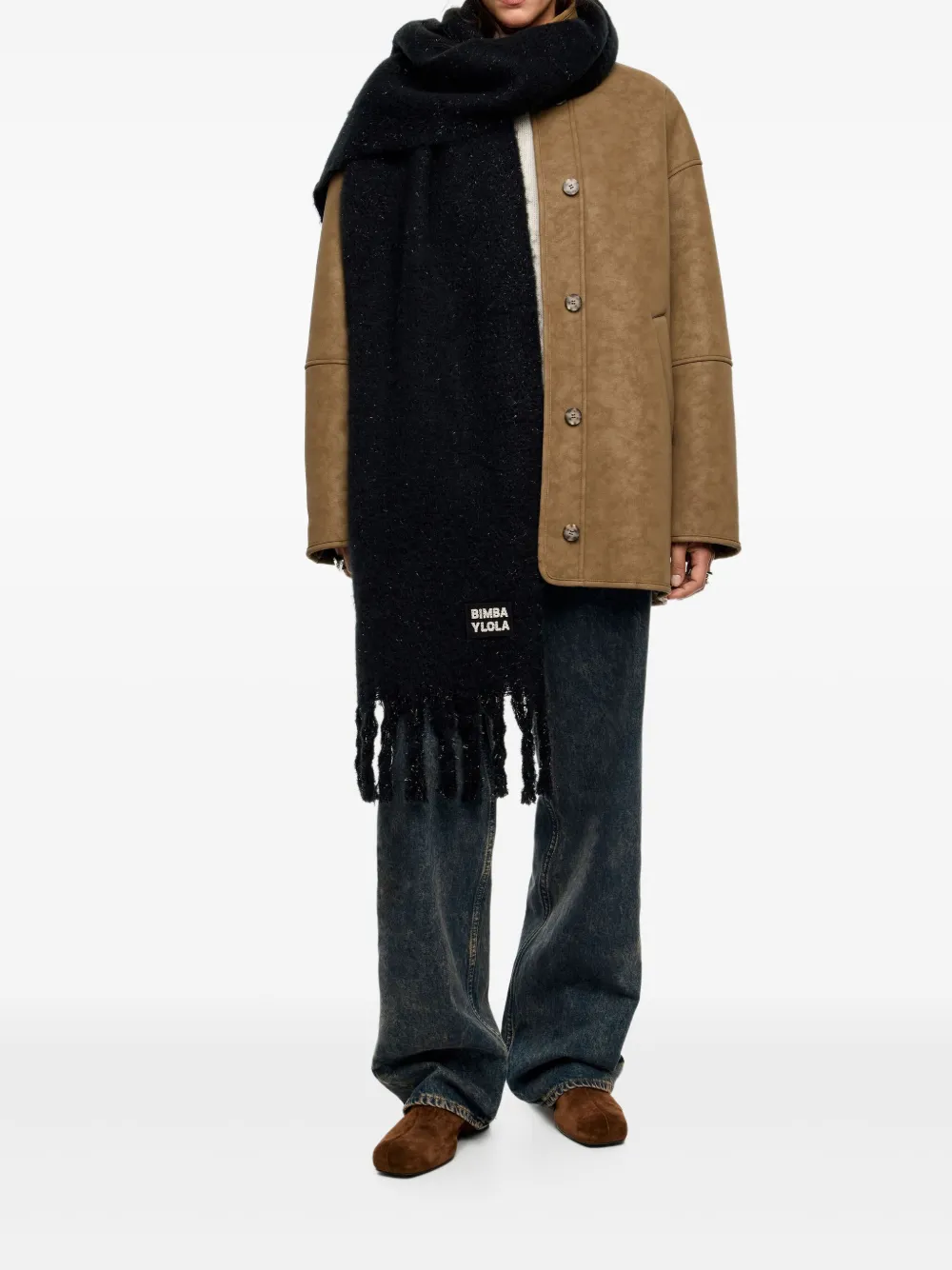 Bimba y Lola fringed scarf | Image 2