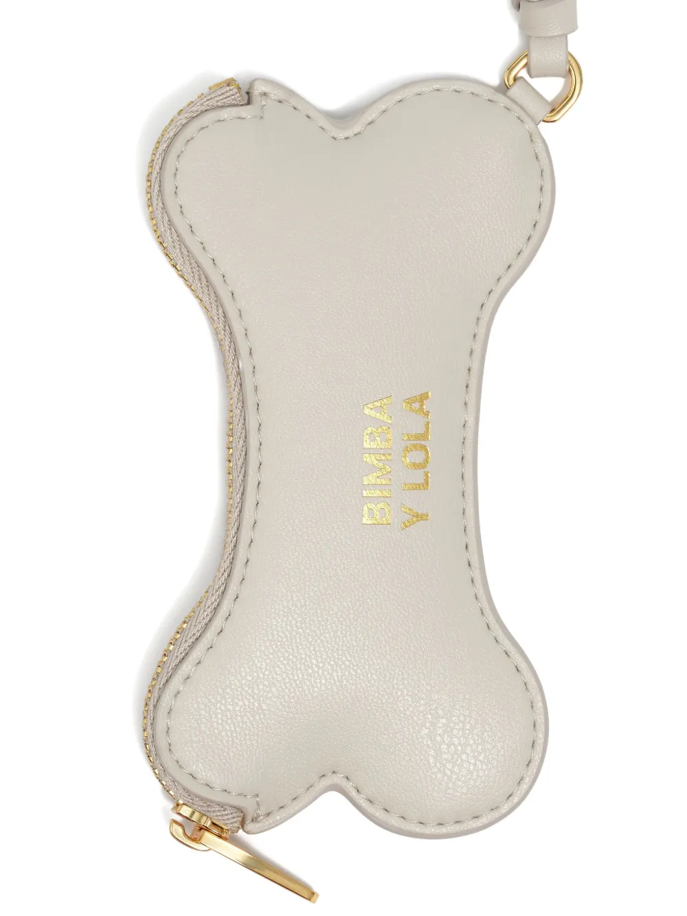 Bimba Y Lola Bone Zip Wallet In Gray