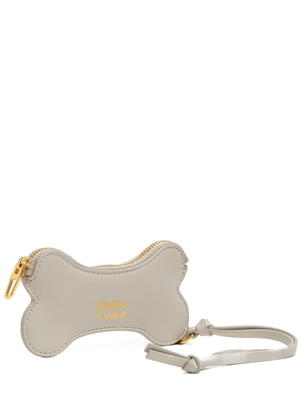 Bimba Y Lola Bone Zip Wallet In Gray