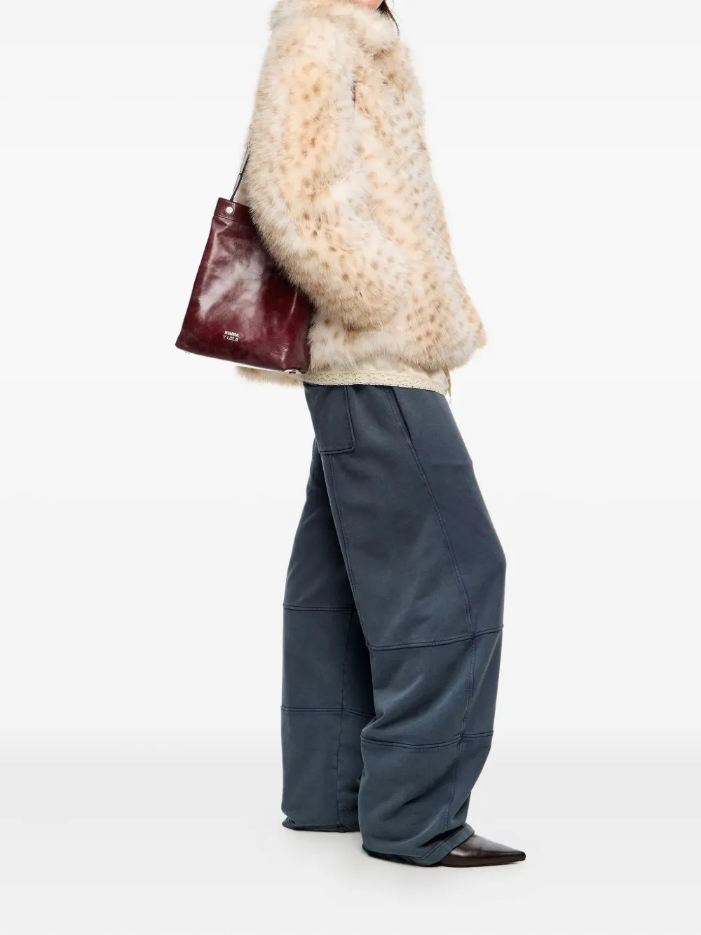 Bimba y Lola Carlino schoudertas met studs - Rood