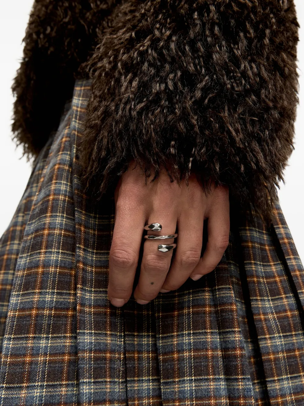 Bimba Y Lola Fur-effect Sweater In Brown