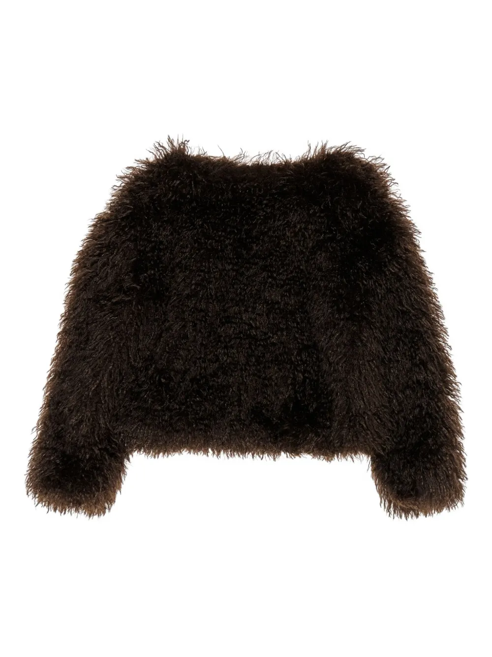 Bimba Y Lola Fur-effect Sweater In Brown