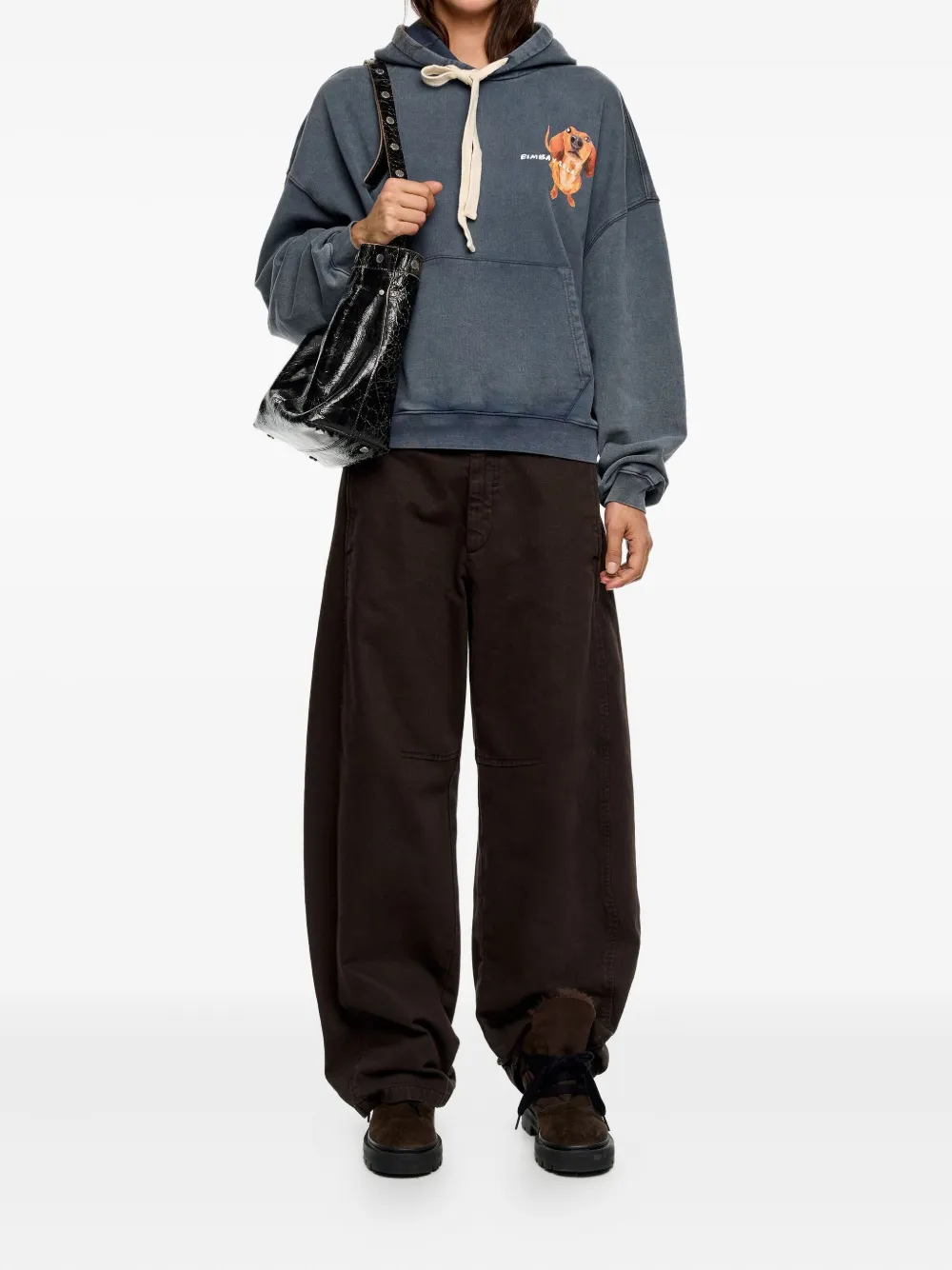 Bimba y Lola Hoodie met print - Blauw