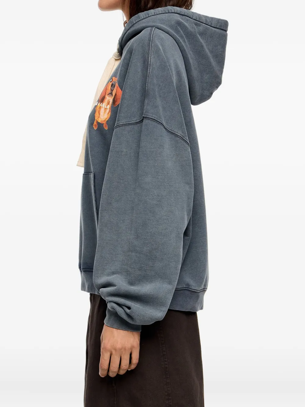 Bimba Y Lola Graphic-print Hoodie In Blue
