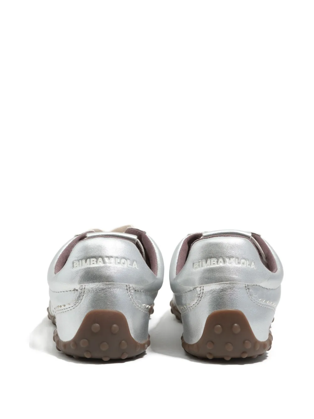 Bimba y Lola Sneakers met stiksels Zilver