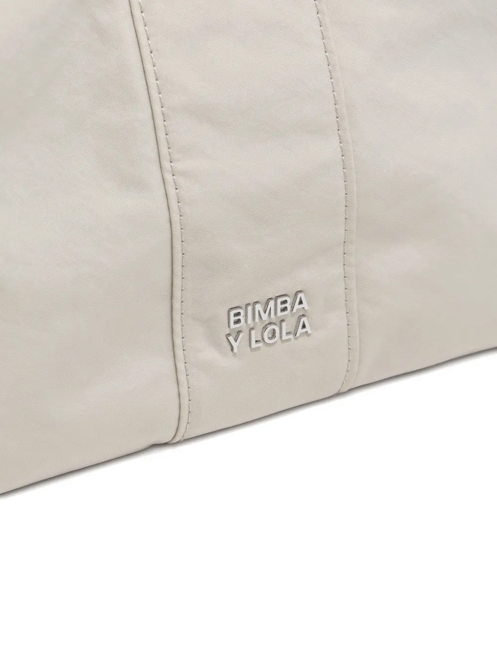 Bimba Y Lola Logo Shoulder Bag In Neutral