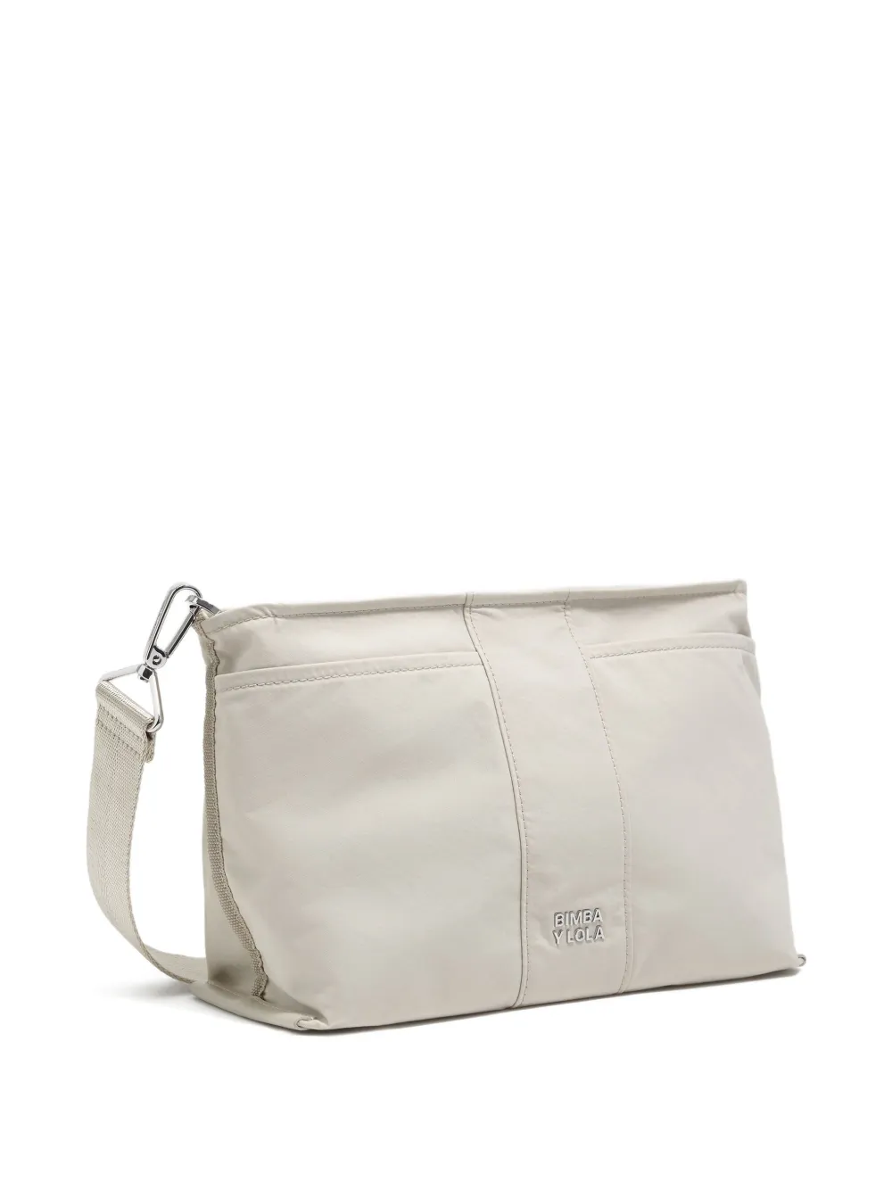 Bimba Y Lola Logo Shoulder Bag In Neutral