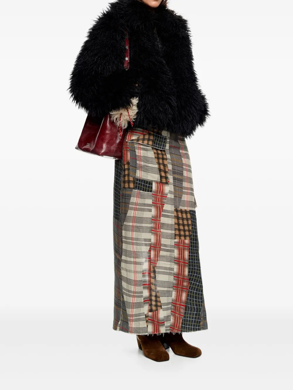 Bimba Y Lola Zip-up Coat In Black