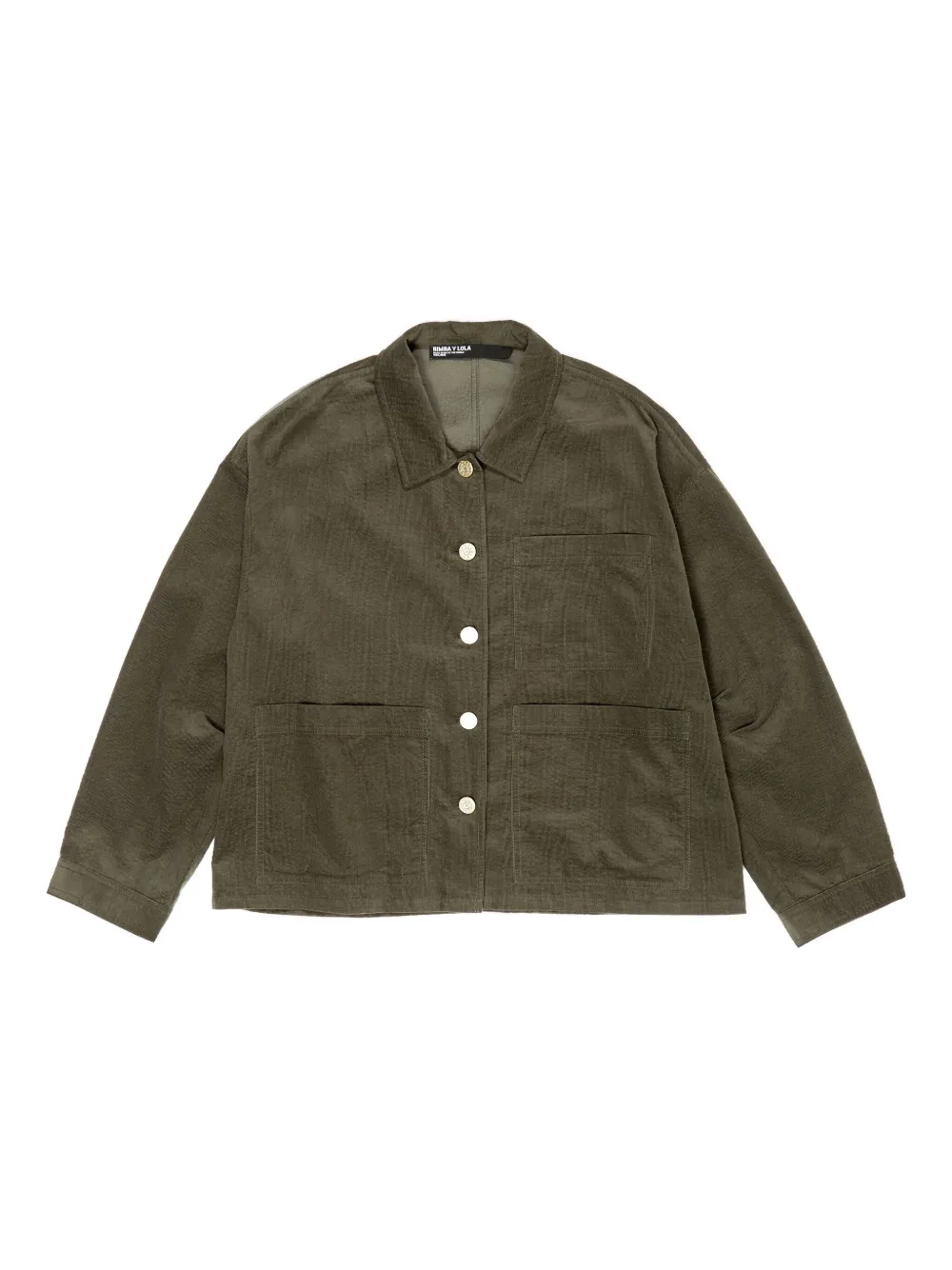 Bimba y Lola buttoned pocket jacket | Green | Image 1