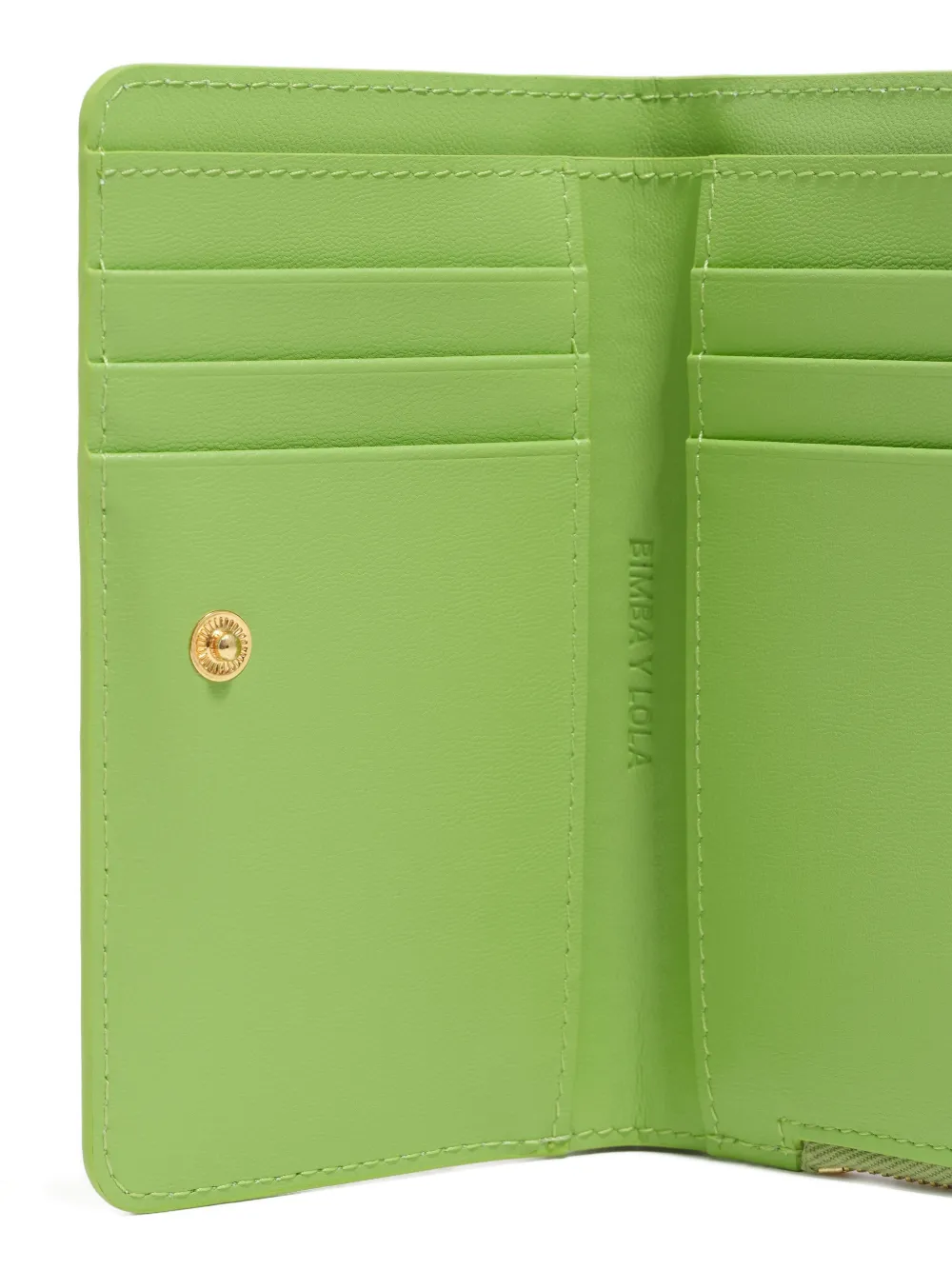 Bimba Y Lola Zip Print Wallet In Green