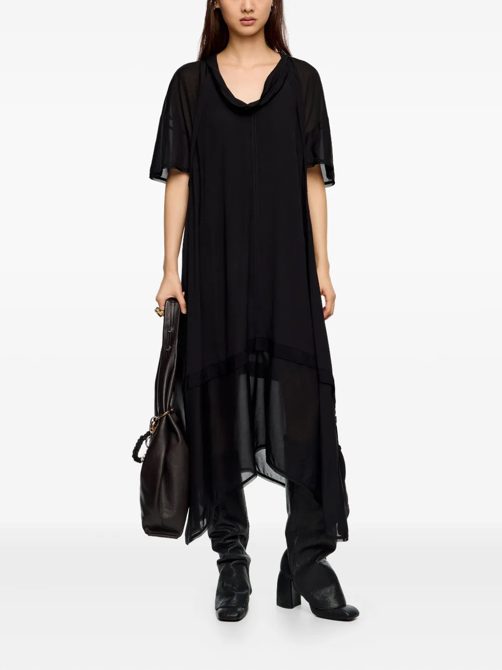 Bimba y Lola tie-detail midi dress | Day Dresses | Image 2