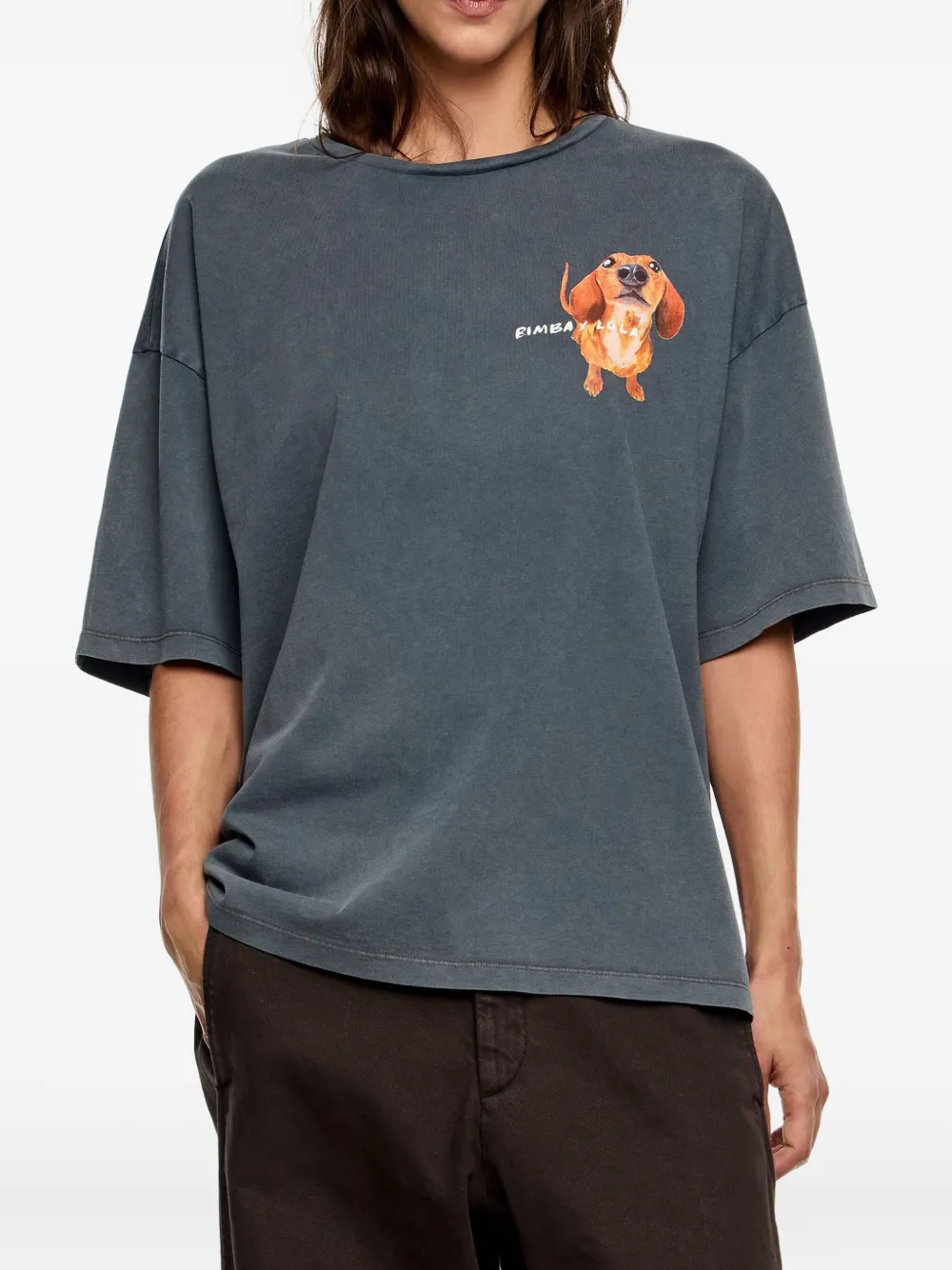 Bimba Y Lola Graphic Print T-shirt In Blue