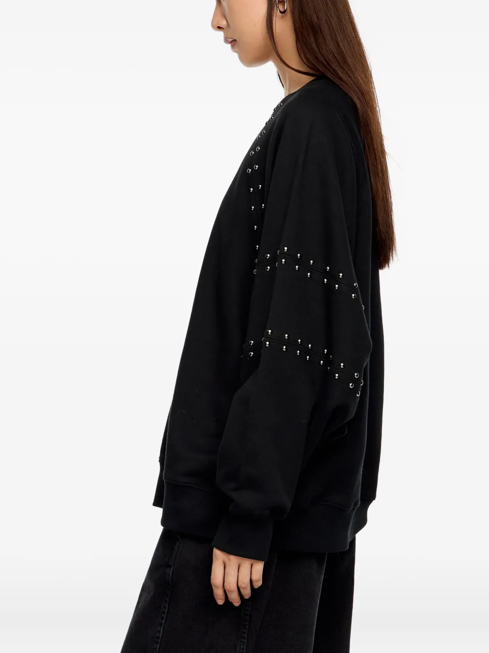 Bimba Y Lola Studded Sweatshirt In Blue